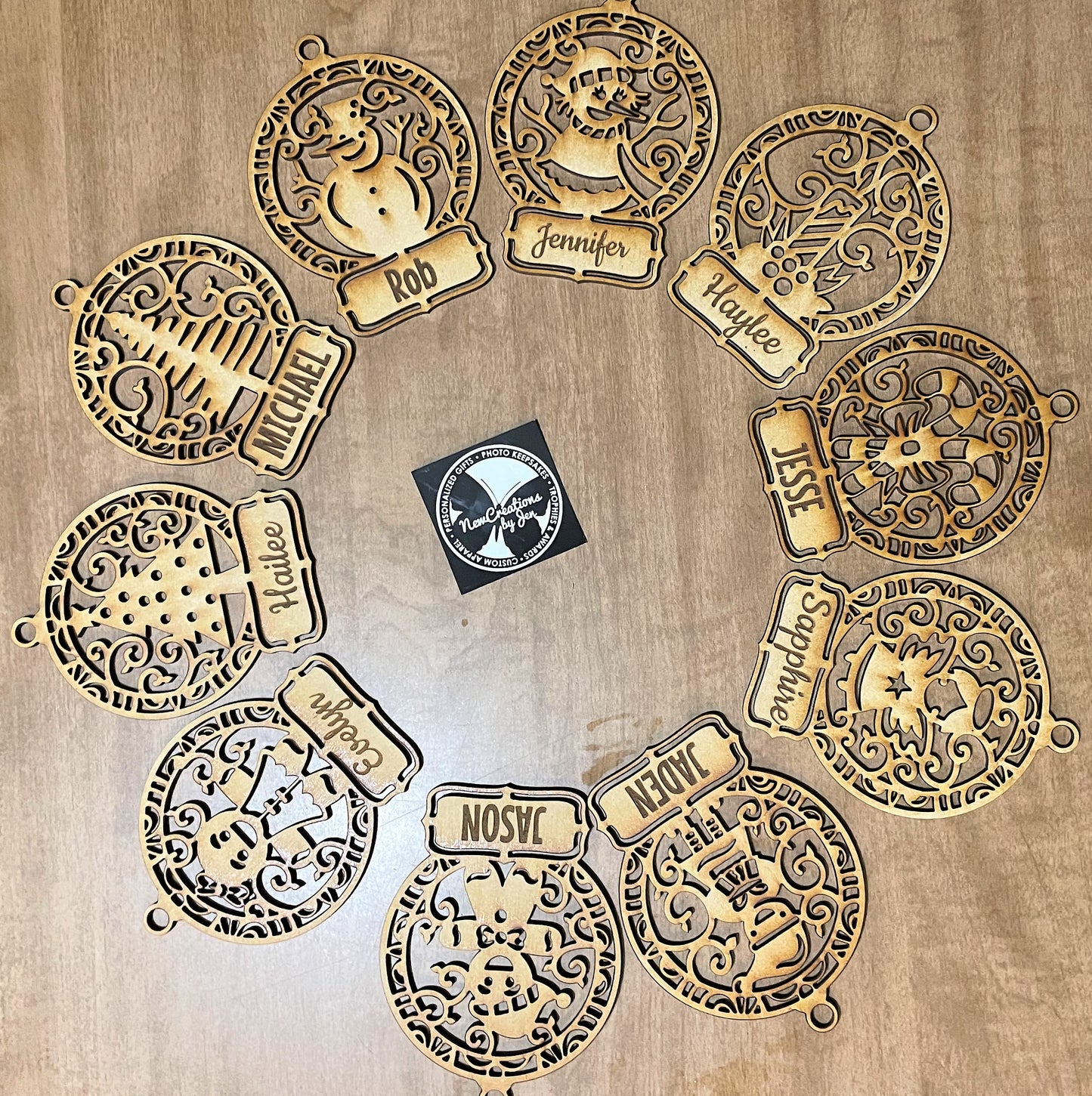 Unique Christmas Ornaments - Generic or Personalized