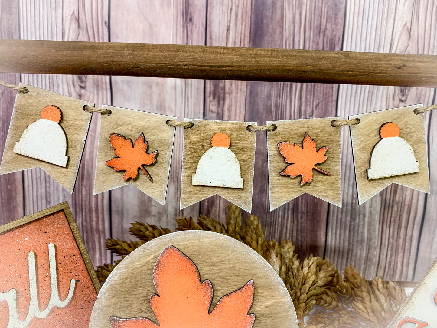 REVERSIBLE Cozy Fall & Winter Small Signs/Tiered Tray - Ready to Paint Kit