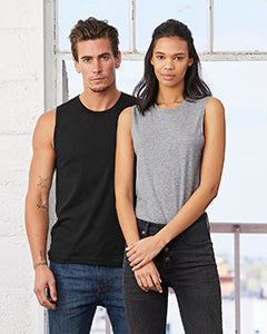 Camiseta sin mangas unisex con músculos