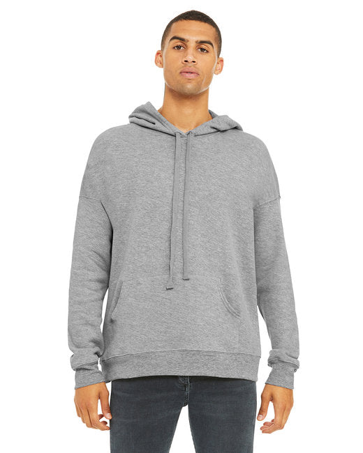 Sudadera unisex con capucha de forro polar y hombros caídos - 3729