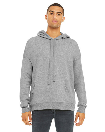 Sudadera unisex con capucha de forro polar y hombros caídos - 3729
