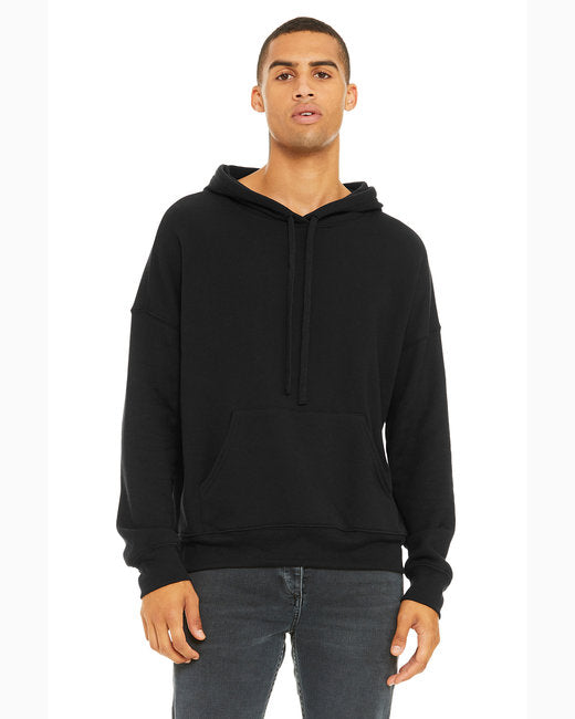 Sudadera unisex con capucha de forro polar y hombros caídos - 3729