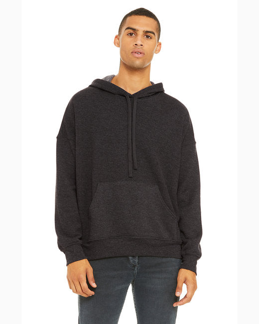 Sudadera unisex con capucha de forro polar y hombros caídos - 3729