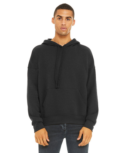 Sudadera unisex con capucha de forro polar y hombros caídos - 3729