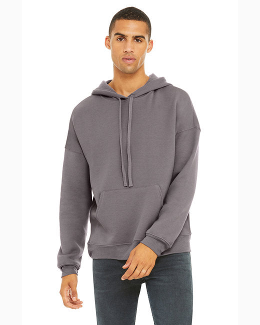 Sudadera unisex con capucha de forro polar y hombros caídos - 3729