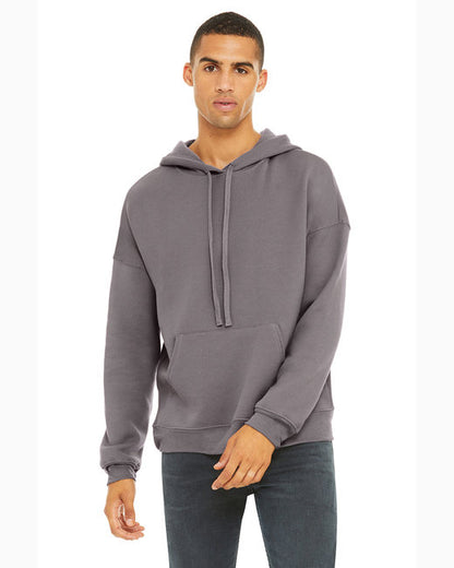 Sudadera unisex con capucha de forro polar y hombros caídos - 3729