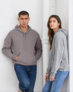 Sudadera unisex con capucha de forro polar y hombros caídos - 3729
