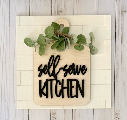 Caja de decoración completa para cocina de autoservicio