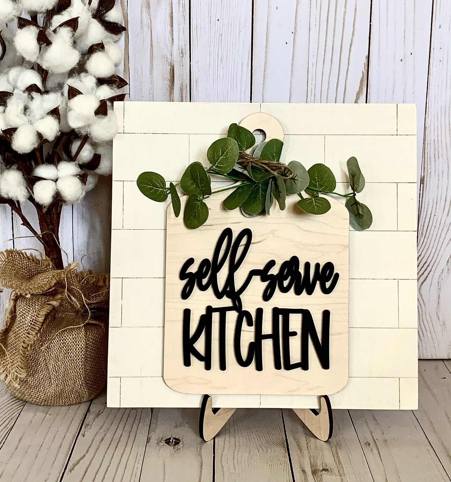 Caja de decoración completa para cocina de autoservicio