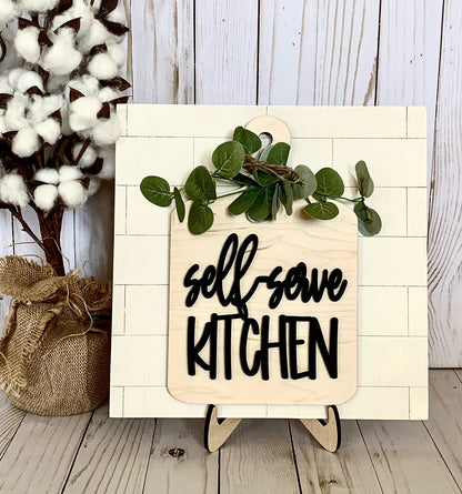 Caja de decoración completa para cocina de autoservicio