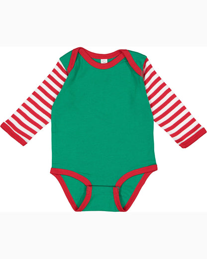 Infant Long-Sleeve Baby Rib Bodysuit