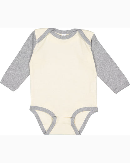 Infant Long-Sleeve Baby Rib Bodysuit