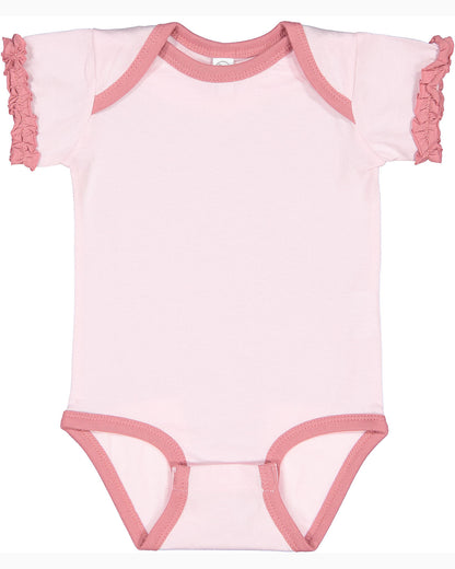 Infant Ruffle Fine Jersey Bodysuit - 4429