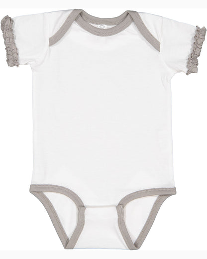 Infant Ruffle Fine Jersey Bodysuit - 4429