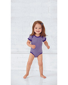 Body de jersey fino con volantes para bebé - 4429