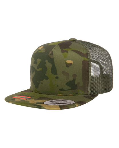 Yupoong Classics™ Adult 5-Panel Multicam® Trucker Cap 6006MC