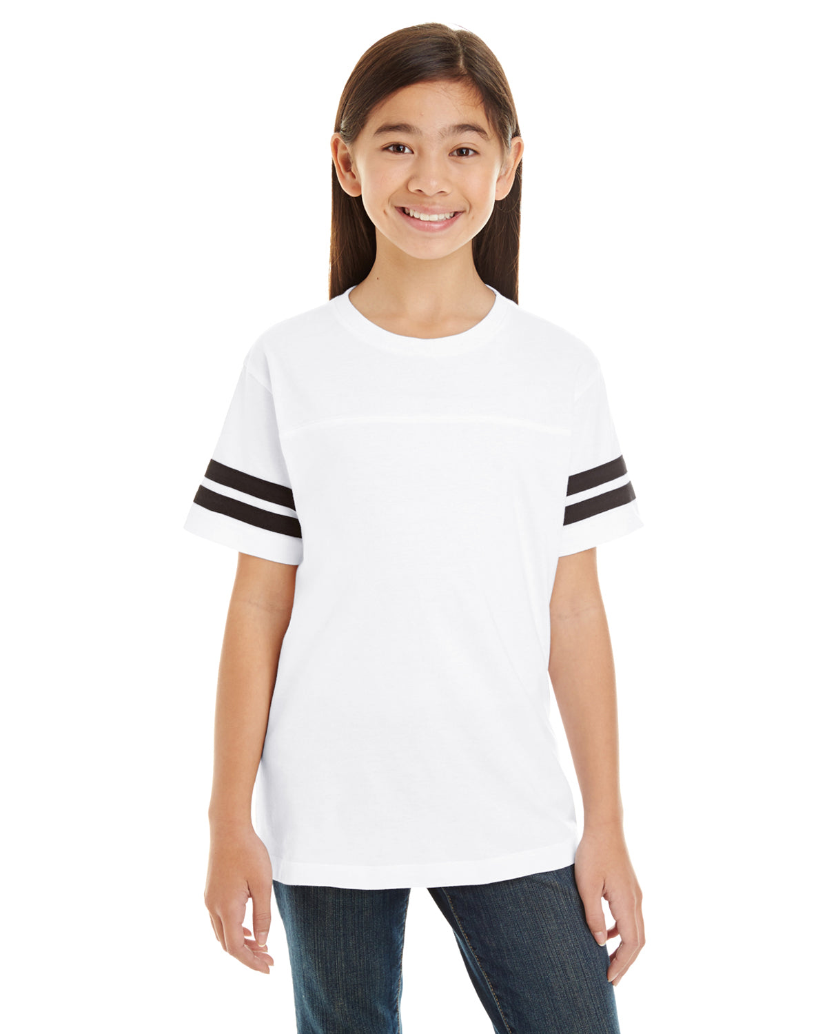 Youth Football Fine Jersey T-Shirt LAT 6137