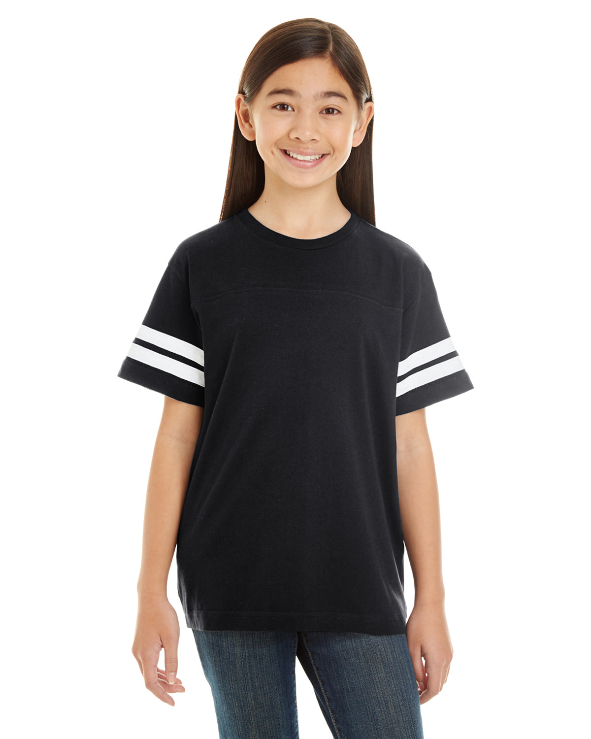 Youth Football Fine Jersey T-Shirt LAT 6137