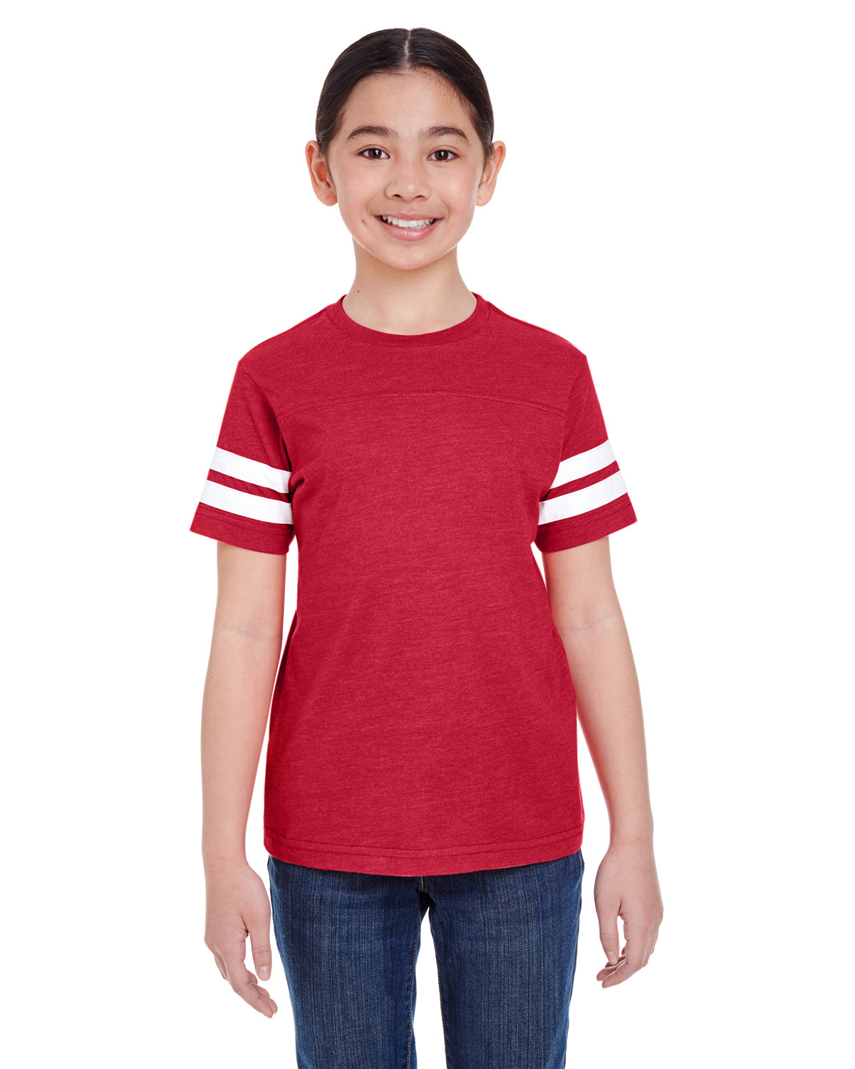 Youth Football Fine Jersey T-Shirt LAT 6137