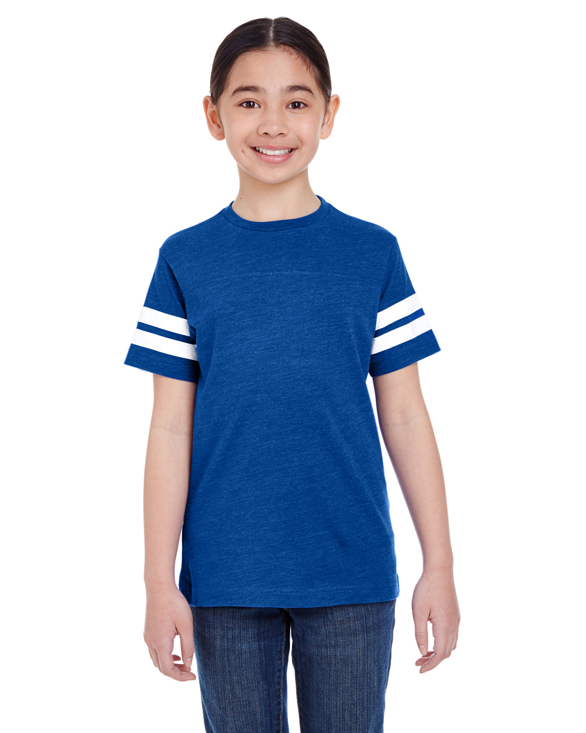 Youth Football Fine Jersey T-Shirt LAT 6137