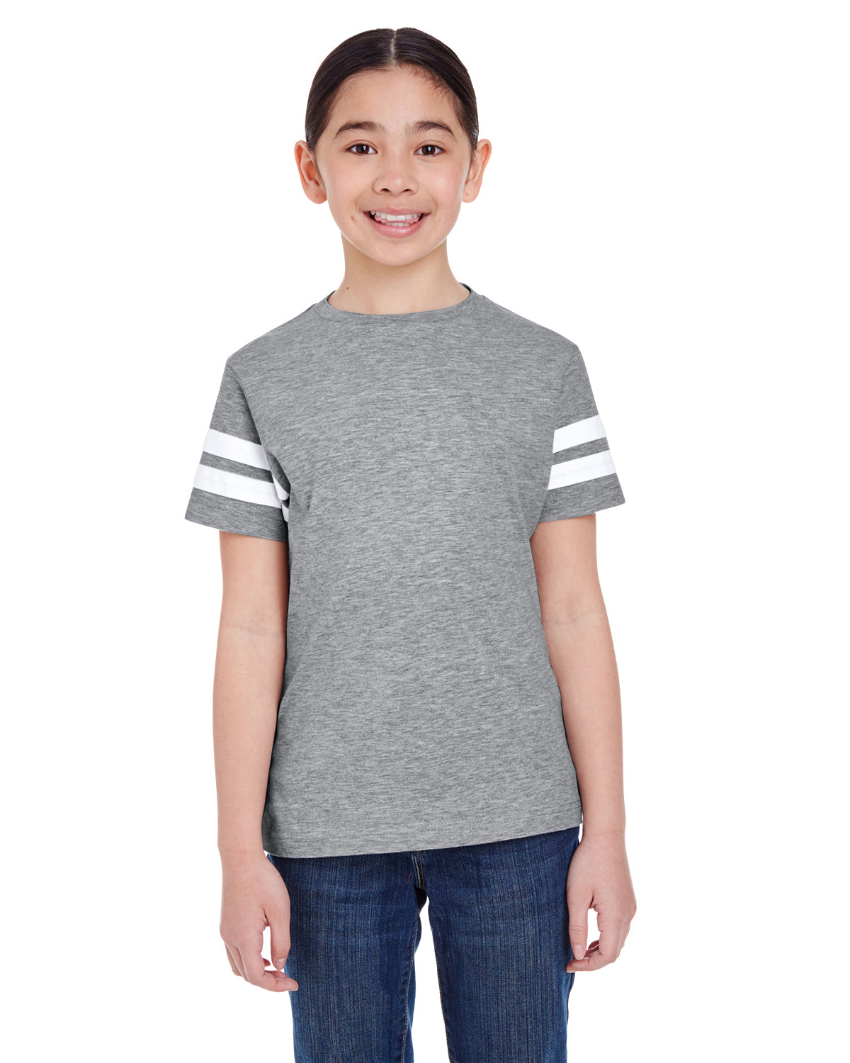 Youth Football Fine Jersey T-Shirt LAT 6137