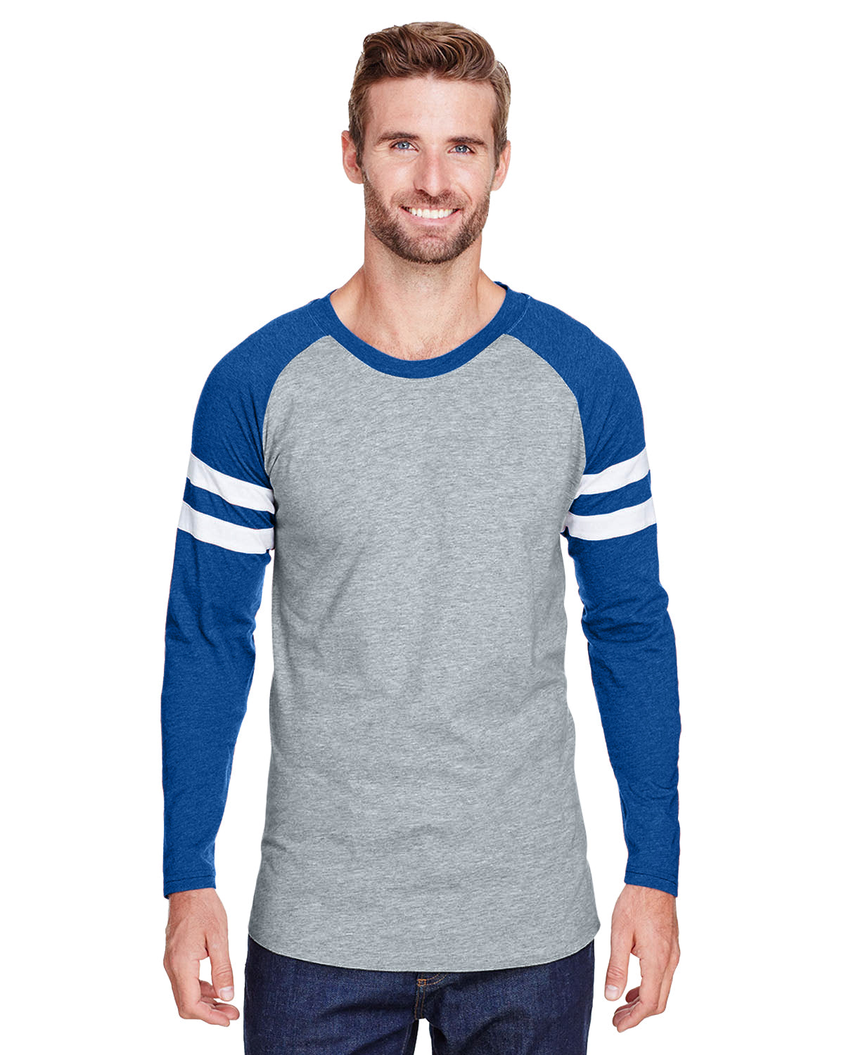 Men's Gameday Mash-Up Long Sleeve Fine Jersey T-Shirt