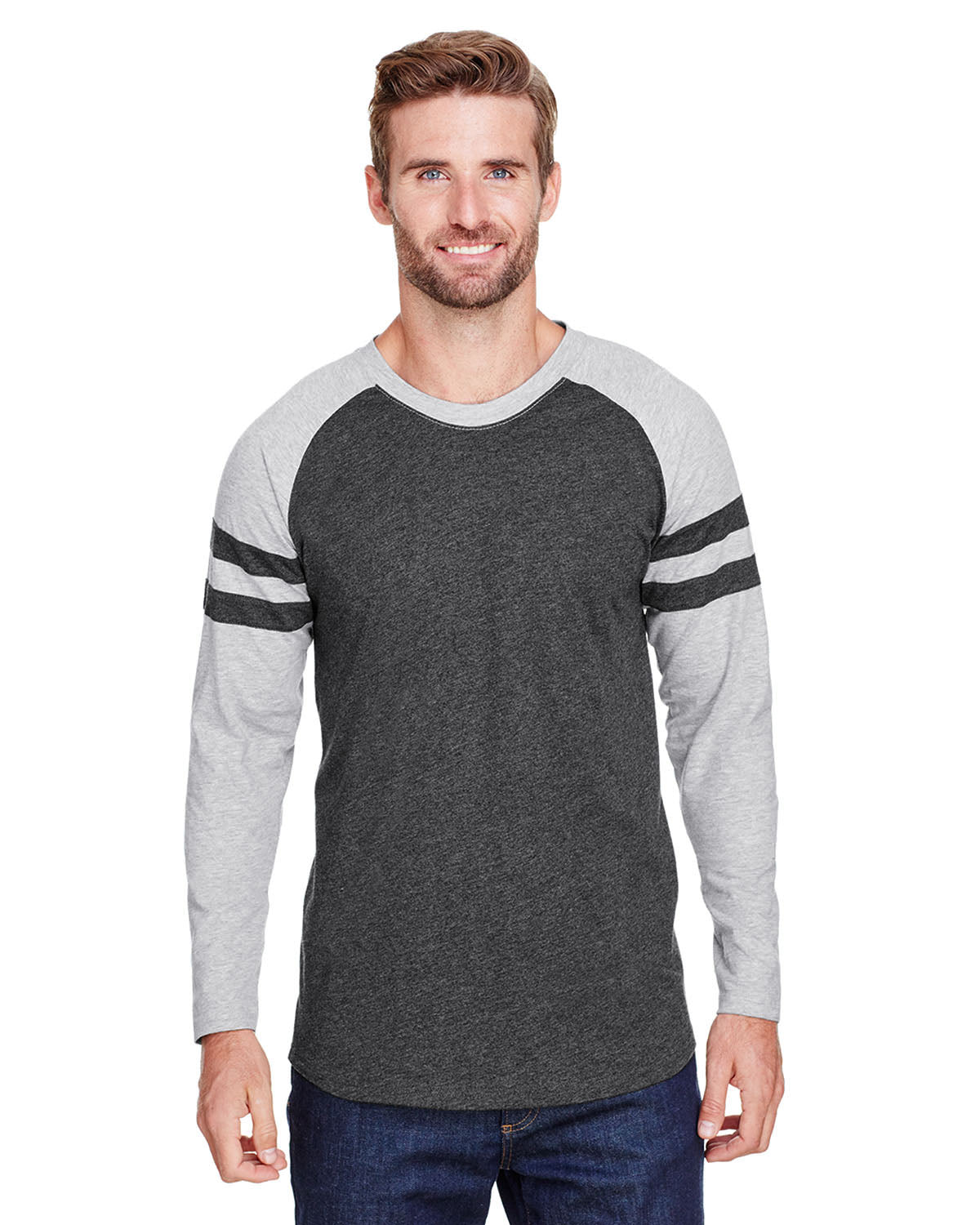 Men's Gameday Mash-Up Long Sleeve Fine Jersey T-Shirt