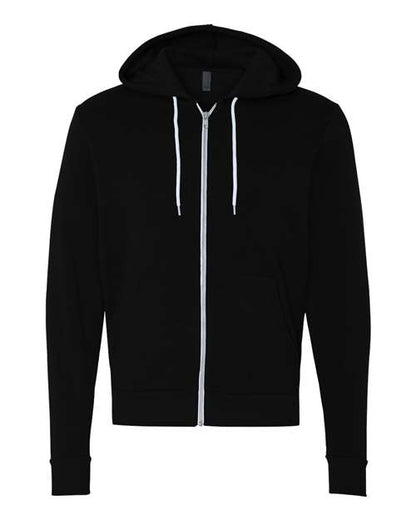 Sudadera unisex con capucha y cremallera completa de forro polar esponjoso - 3739 (SÓLIDOS)