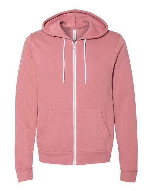 BellaCanvas Unisex Sponge Fleece Full-Zip Hoodie - 3739 (SOLIDS)