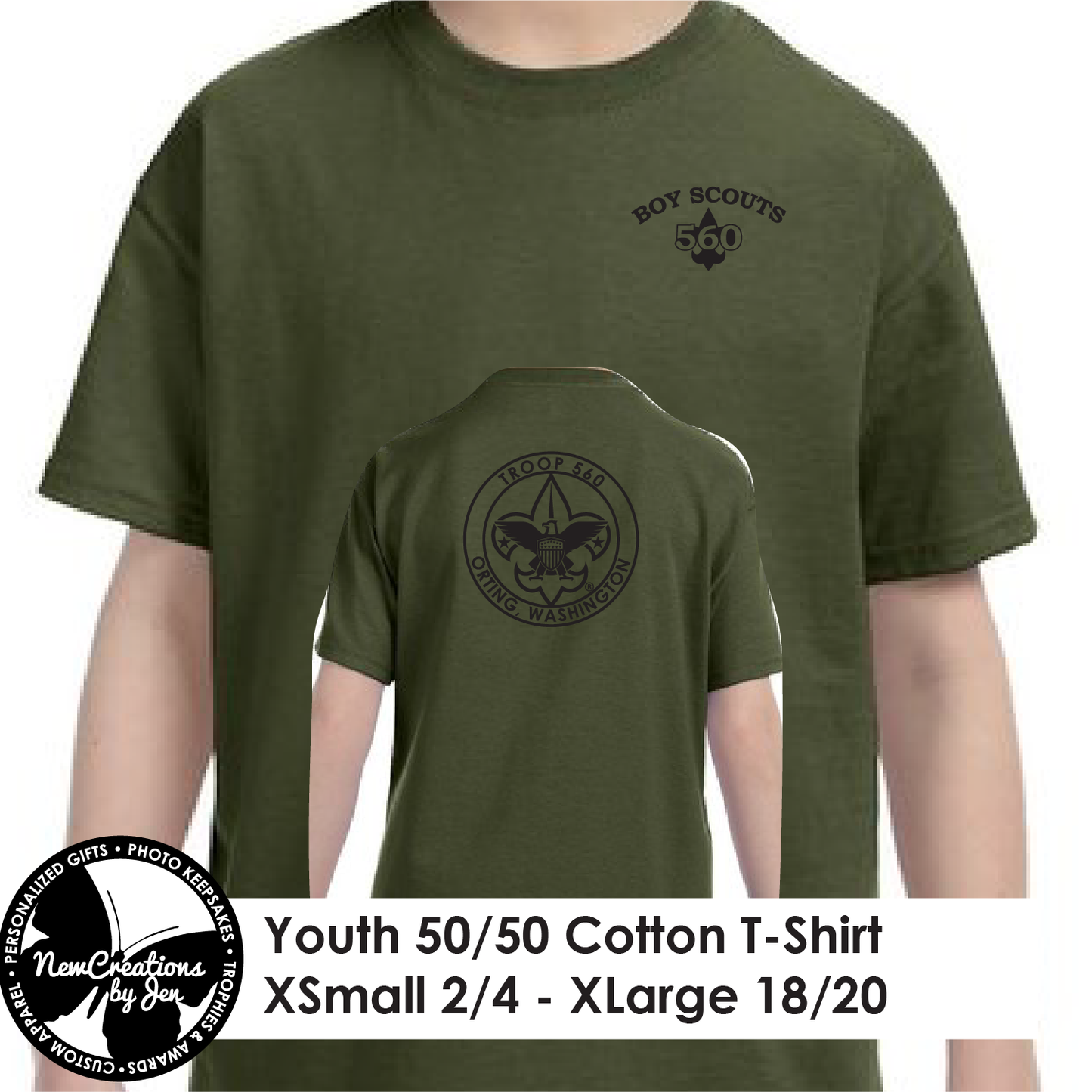 Boy Scouts - Youth 50/50 T-Shirt