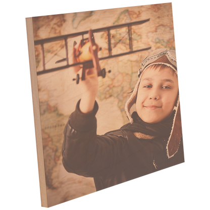 ChromaLuxe Wood Photo Panel with Black Bevel Edge