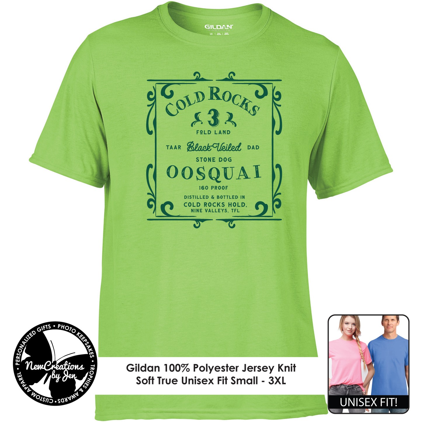 Camisetas ligeras de recuerdo de Cold Rocks Oosquai inspiradas en La Rueda del Tiempo