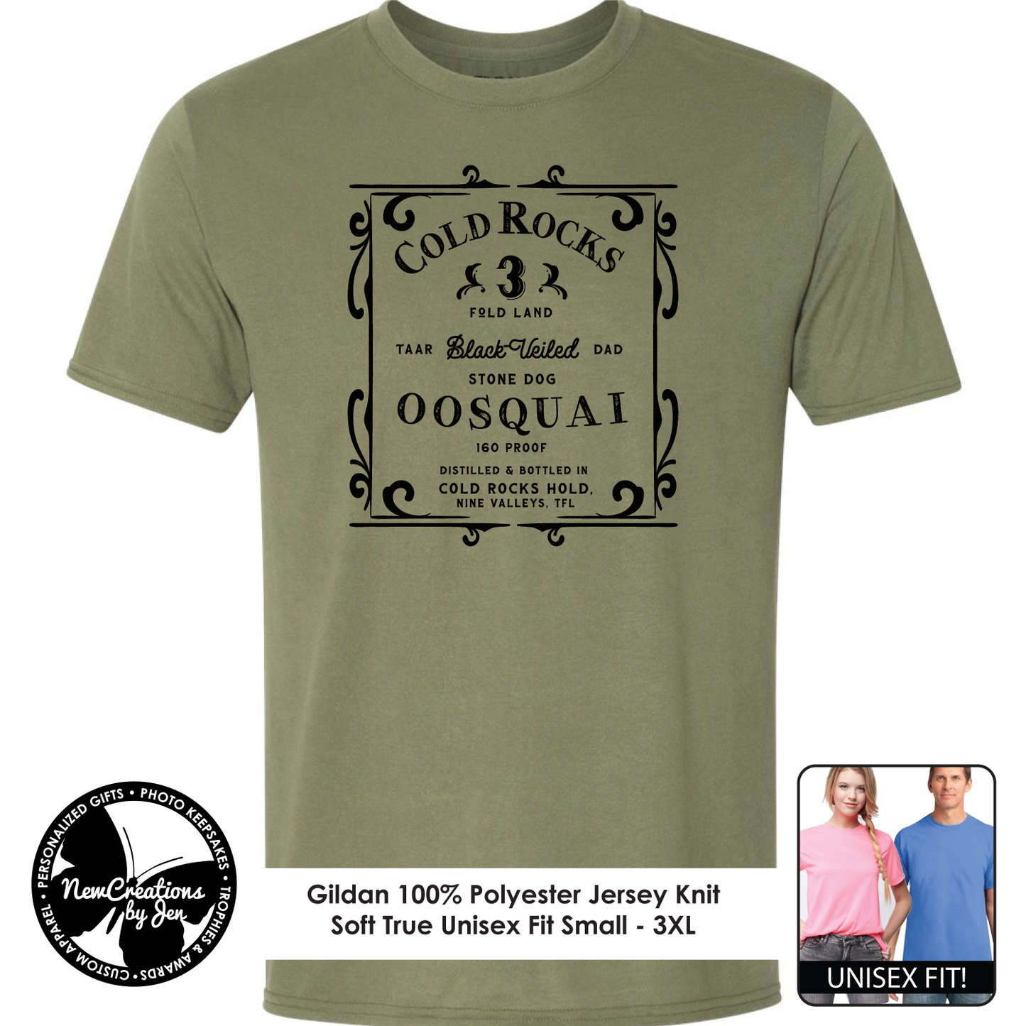 Camisetas ligeras de recuerdo de Cold Rocks Oosquai inspiradas en La Rueda del Tiempo