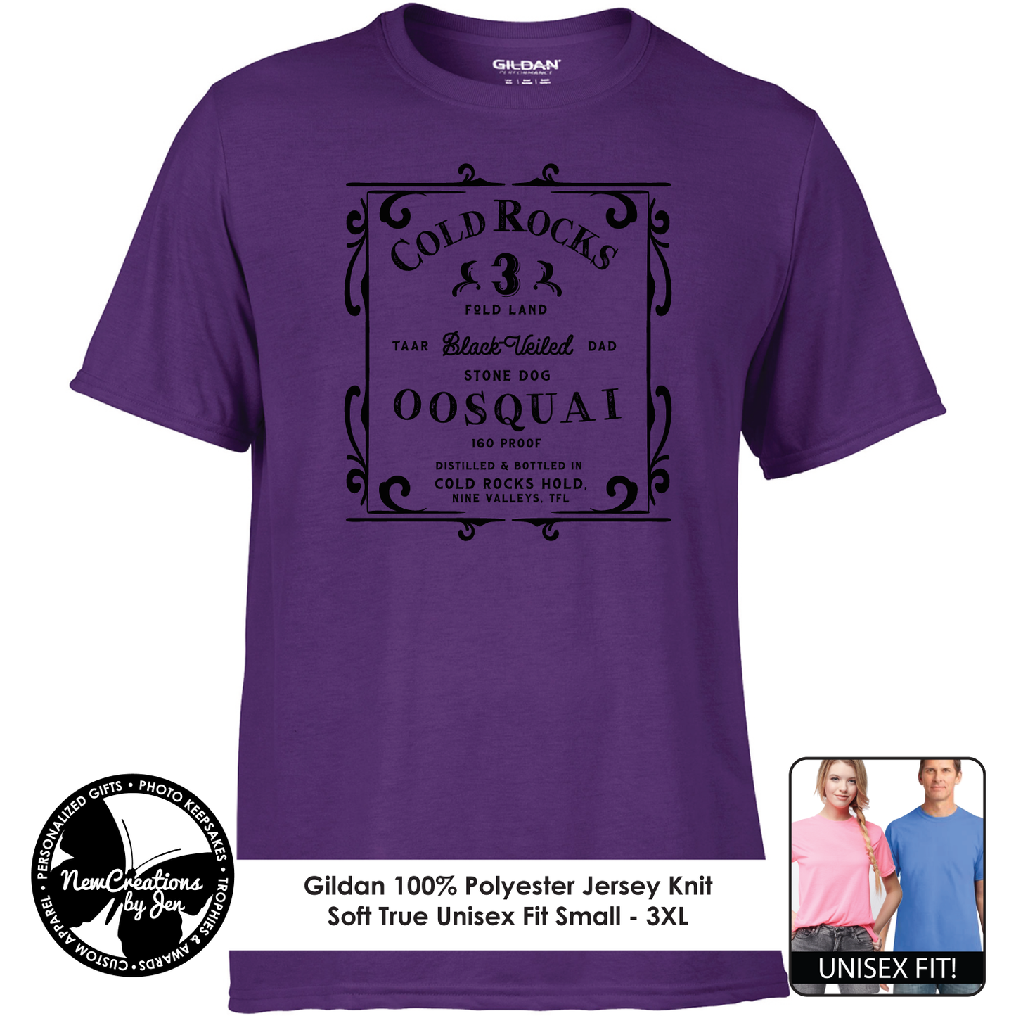 Cold Rocks Oosquai - Wheel of Time Inspired  Souvenir Lightweight  Tees