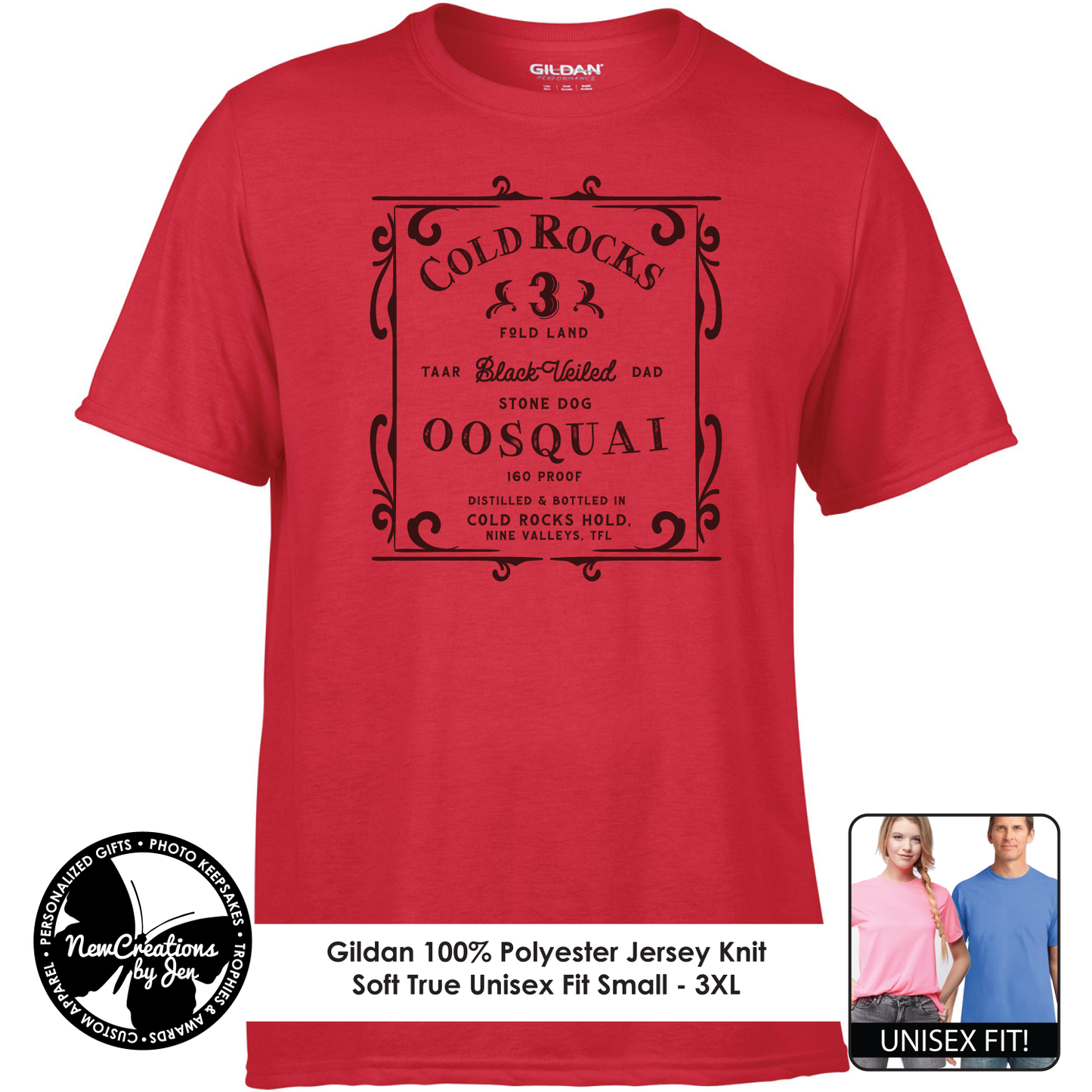 Camisetas ligeras de recuerdo de Cold Rocks Oosquai inspiradas en La Rueda del Tiempo