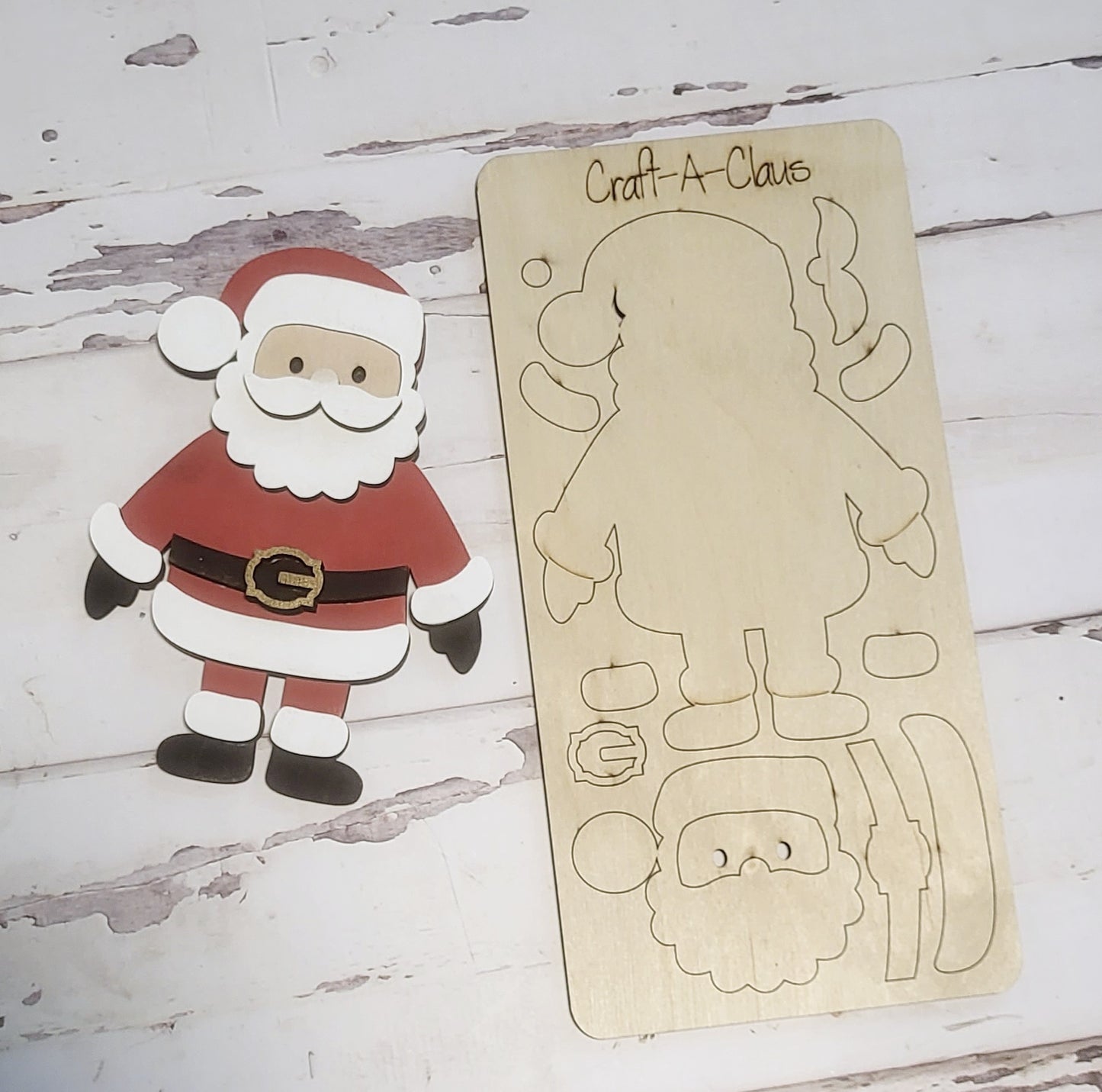 Santa Pop-Out - Kid's Ready to Paint Kit
