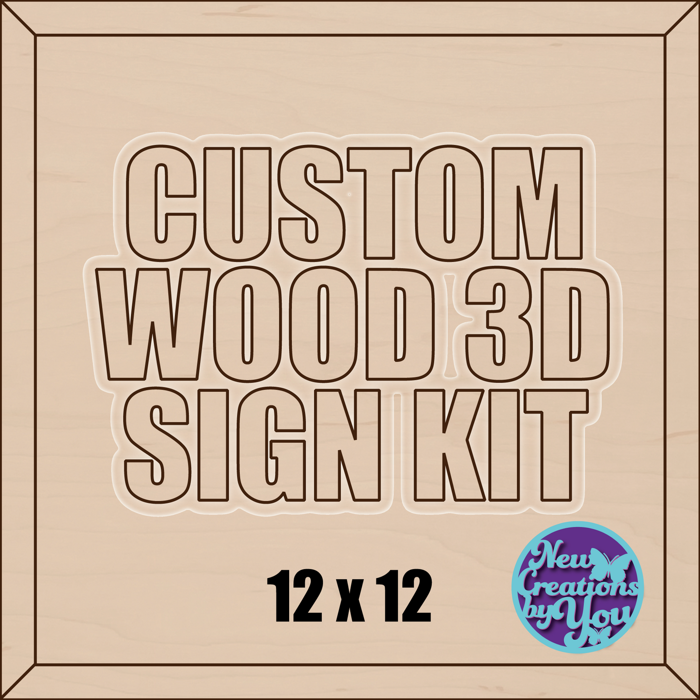 Kit de letreros 3D personalizados
