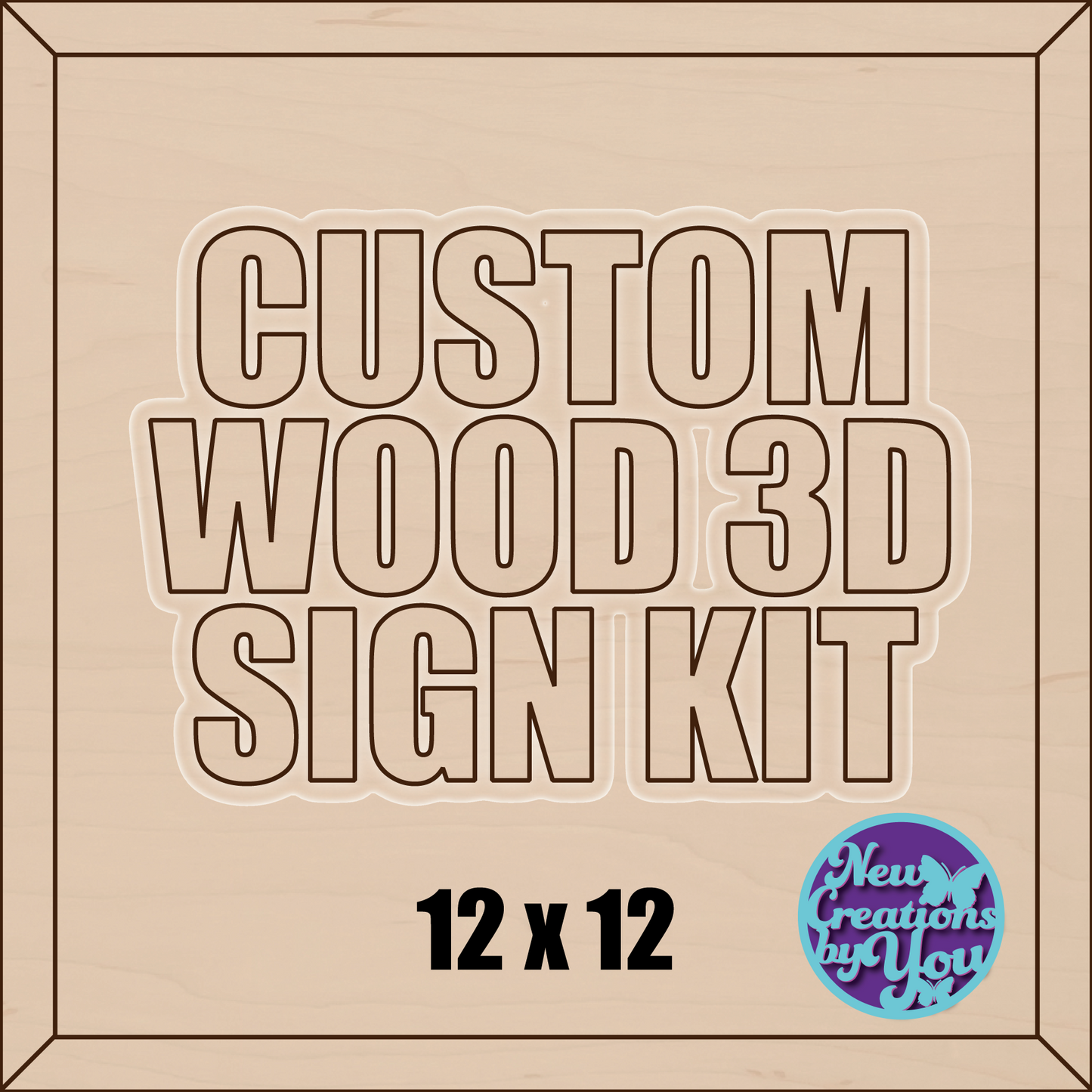 Custom 3D Sign Kit - PAINTED