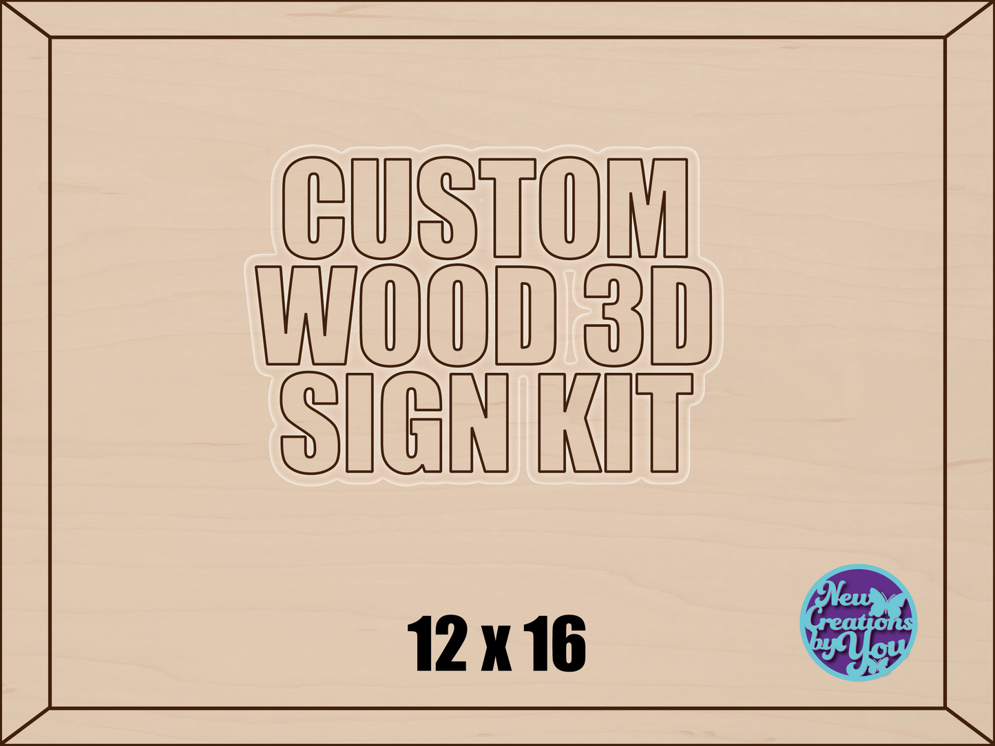 Kit de letreros 3D personalizados