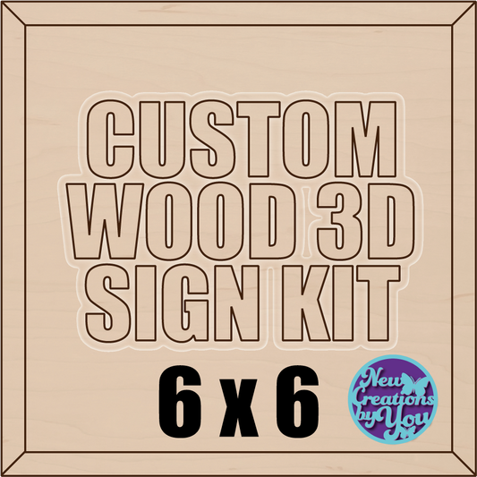 Kit de letrero 3D personalizado - PINTADO