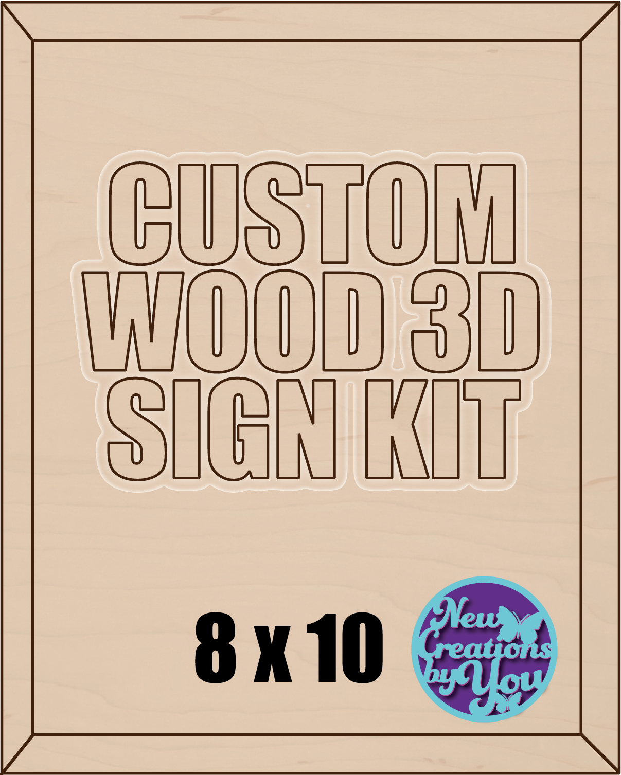 Kit de letreros 3D personalizados
