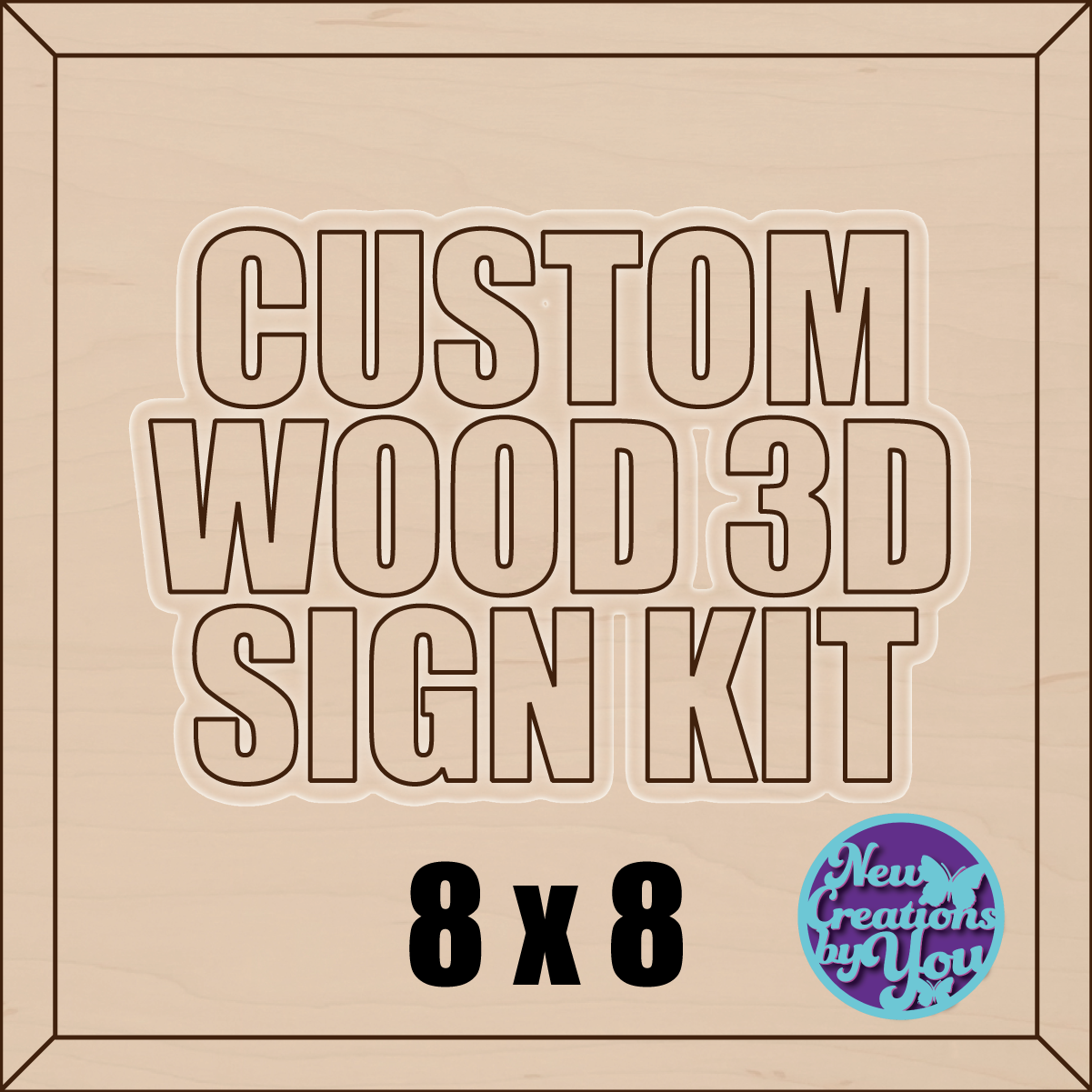 Kit de letreros 3D personalizados
