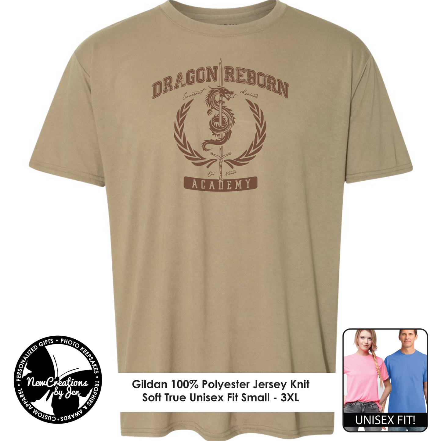 Dragon Reborn Academy - Camisetas ligeras de recuerdo inspiradas en La Rueda del Tiempo