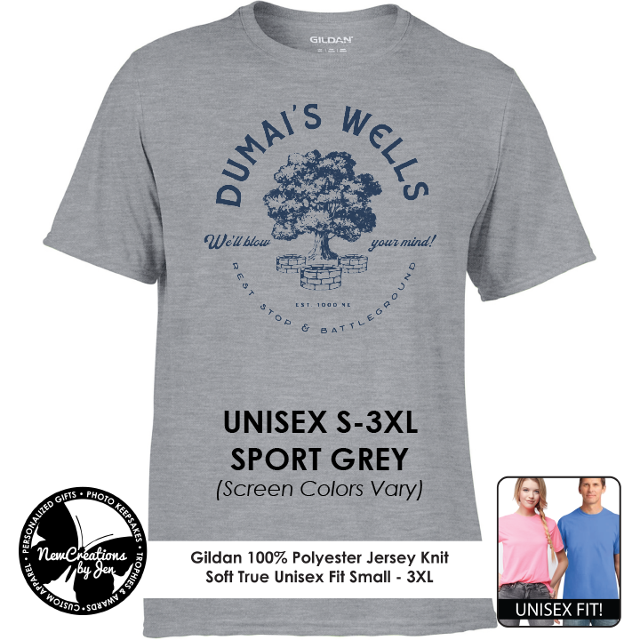 Parada de descanso Wells de Dumai: camisetas ligeras de recuerdo inspiradas en la Rueda del Tiempo