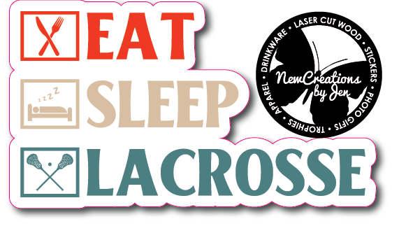 Lacrosse Waterproof Stickers