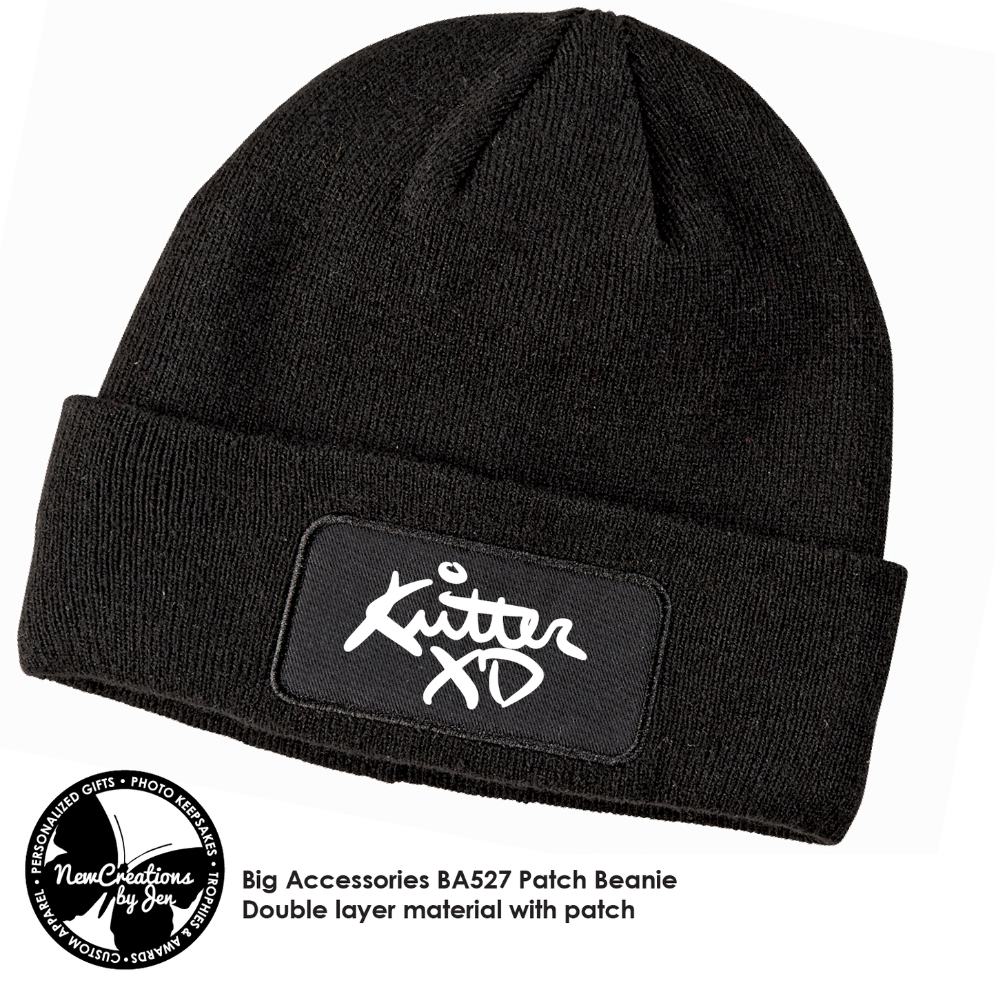 Kritter XD Beanie Cap with art on patch BA527
