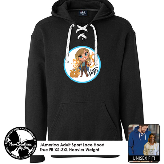 Sudadera deportiva con capucha y encaje Kritter XD Premium - JAmerica