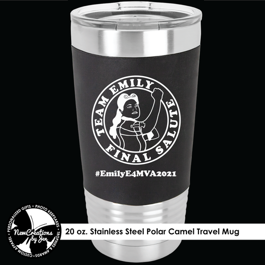 E4MVA2021 Silicone Grip Stainless Steel Tumbler - Black