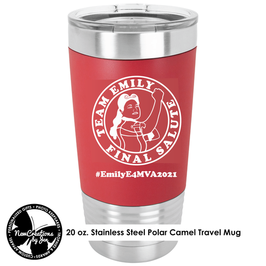 E4MVA2021 Silicone Grip Stainless Steel Tumbler - Red