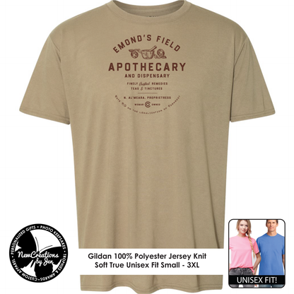 Camisetas ligeras de recuerdo inspiradas en La Rueda del Tiempo de Emond's Field Apothecary